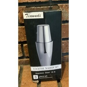 Tiawudi Shaker Cocktail Set 8 Pc Set Stainless Steel 18/8